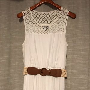 White Long Maxi Dress Sz XL